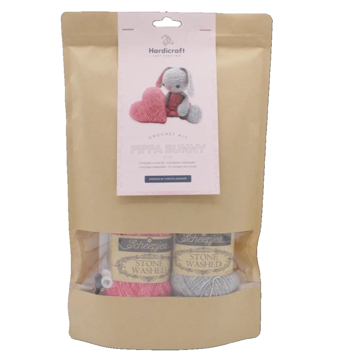 Pippa Bunny and Heart Crochet Kit