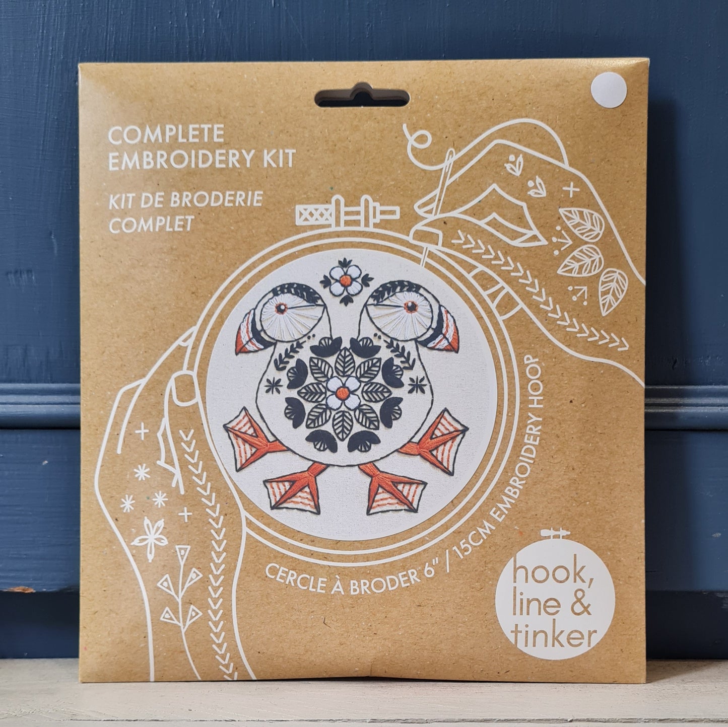 Puffin Embroidery Kit