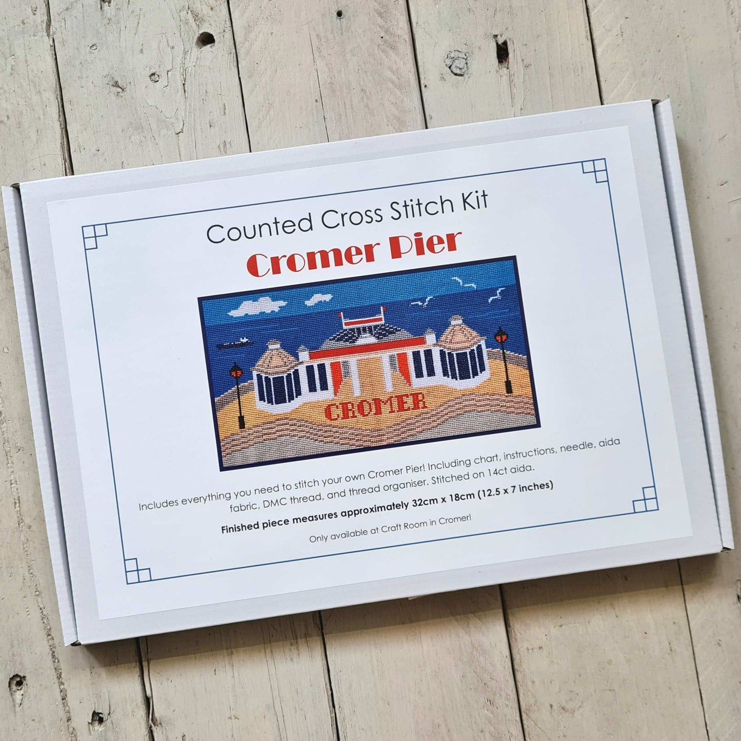 Cromer Pier Counted Cross Stitch Kit