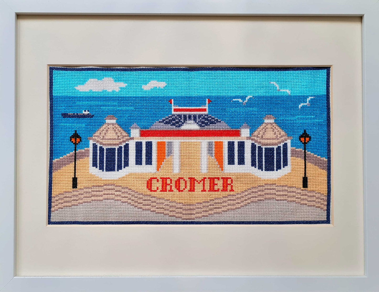 Cromer Pier Counted Cross Stitch Kit