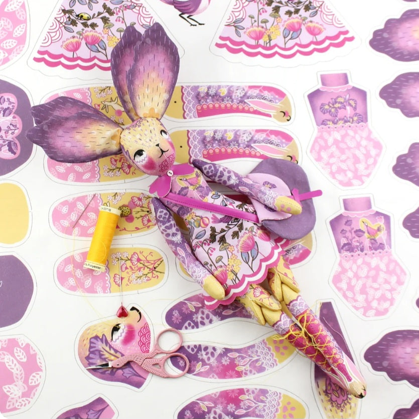 Iris Flower Bunny Doll Kit