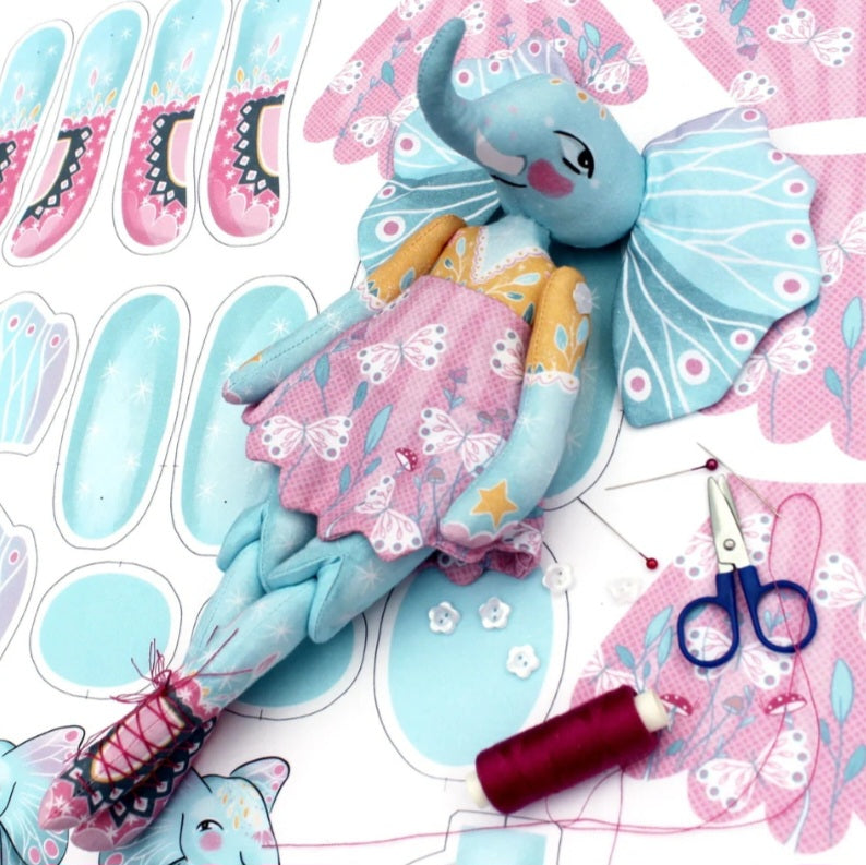 Esme Elephant Doll Kit