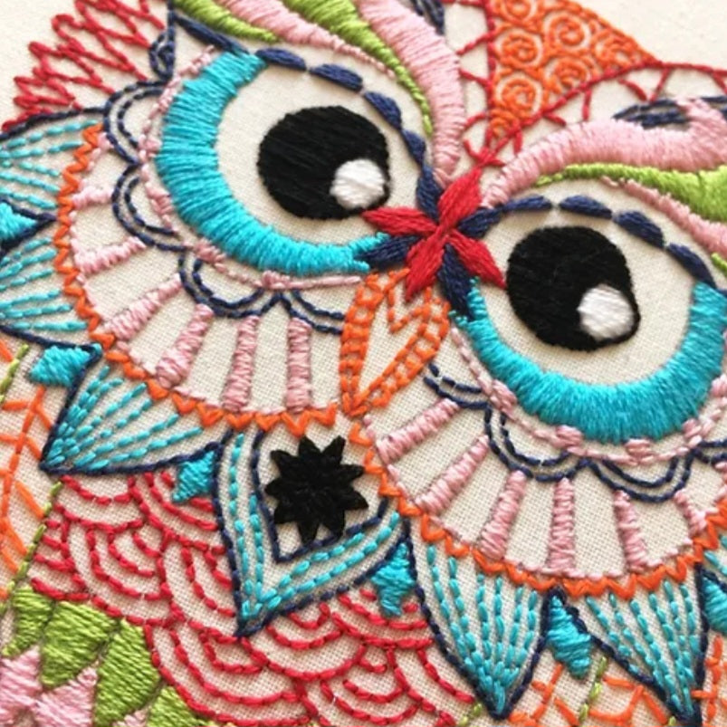Owl Embroidery Kit
