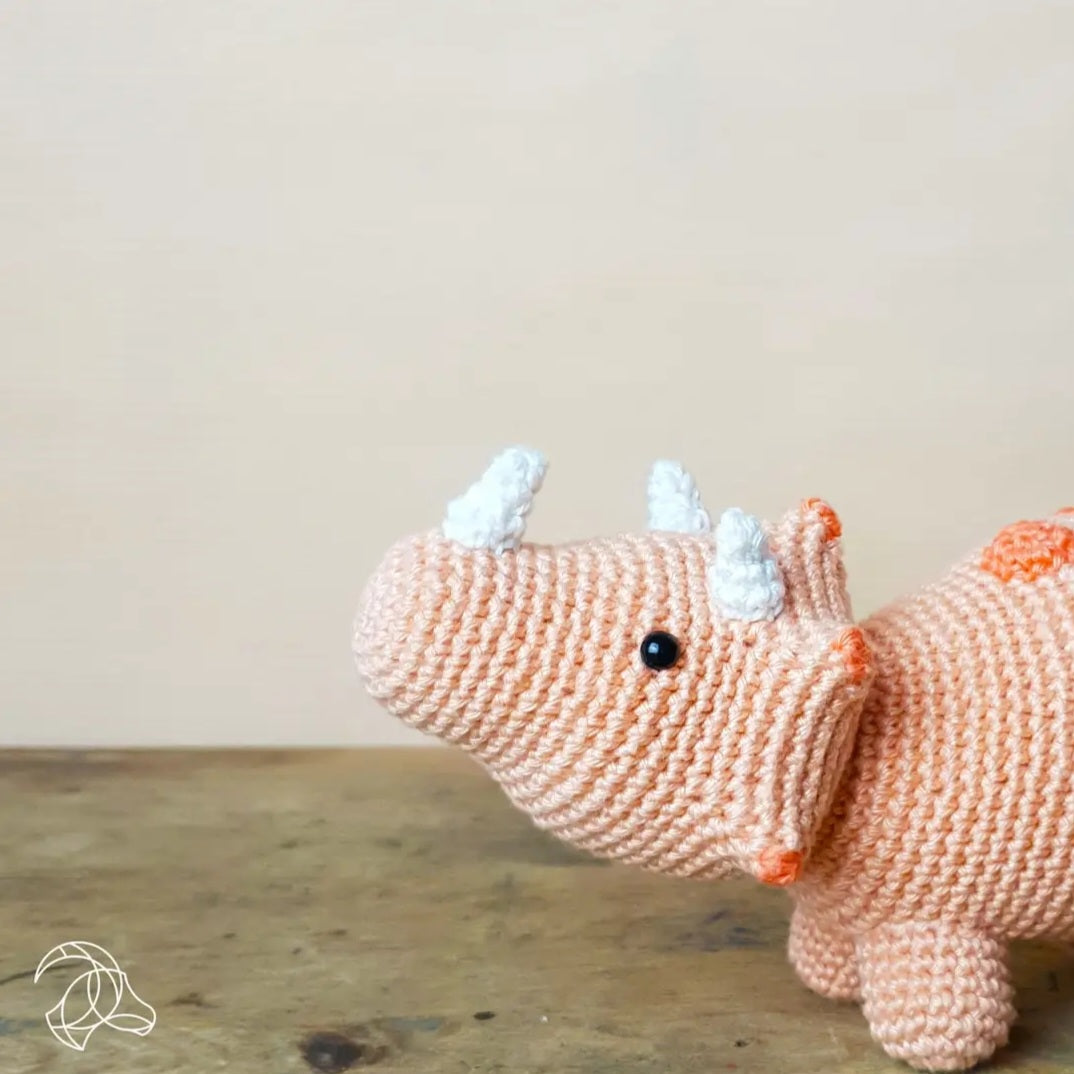 Triceratops Crochet Kit