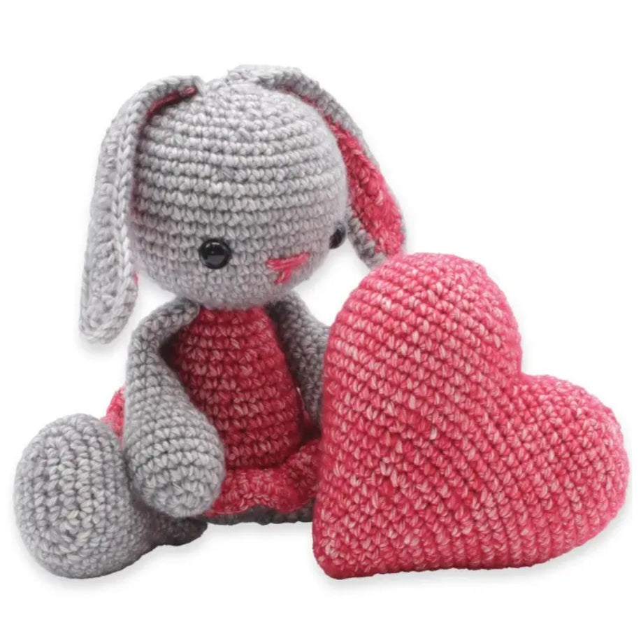 Pippa Bunny and Heart Crochet Kit