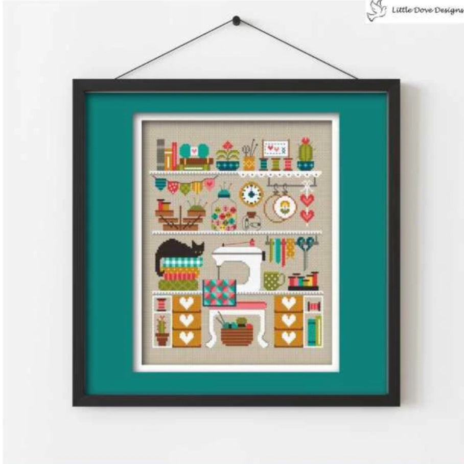 The Sewing Room Cross Stitch Kit