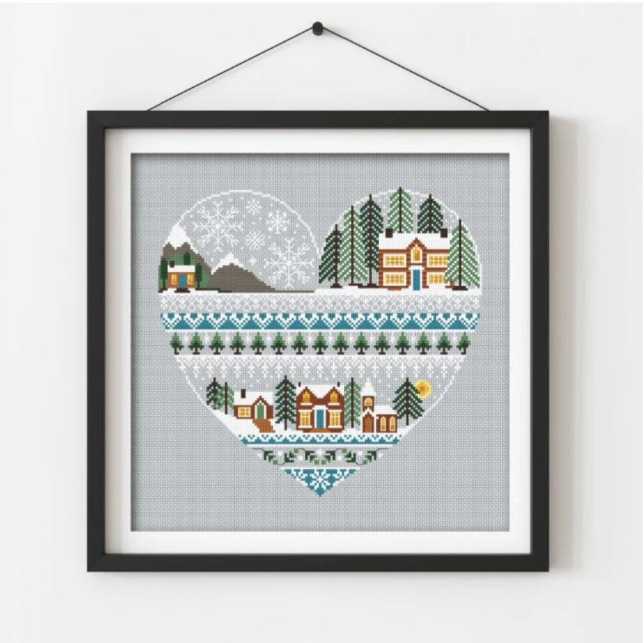 Heart of Winter Cross Stitch Kit