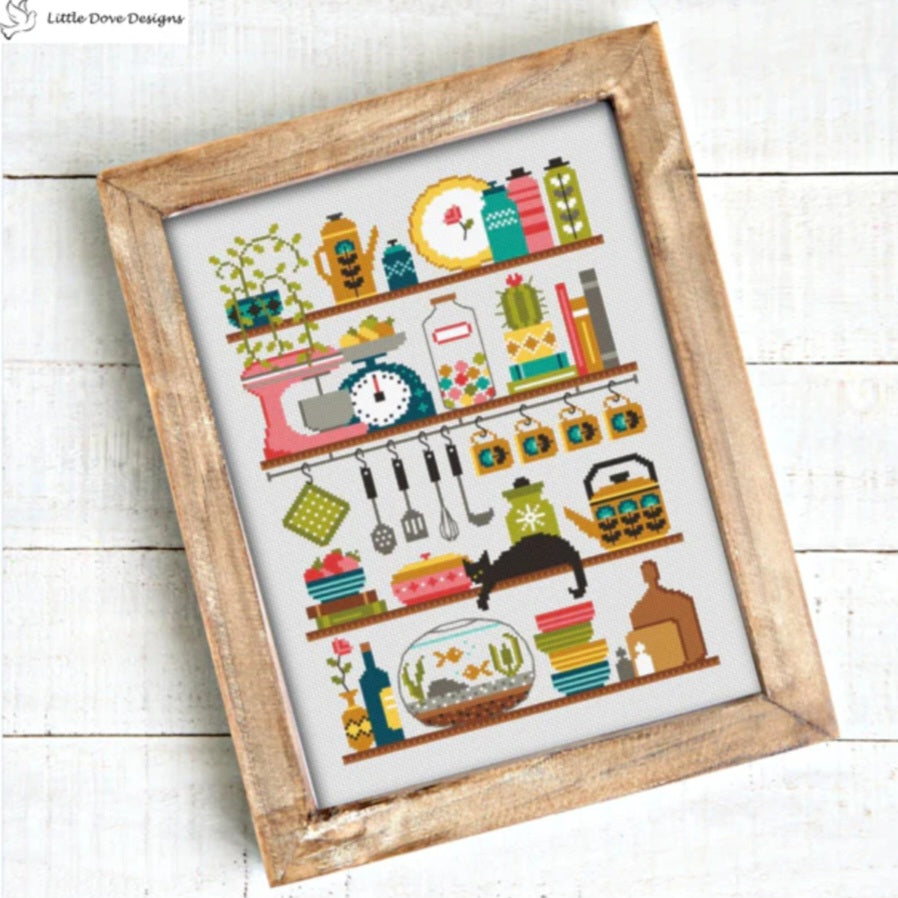 Retro Kitchen Cross Stitch Kit