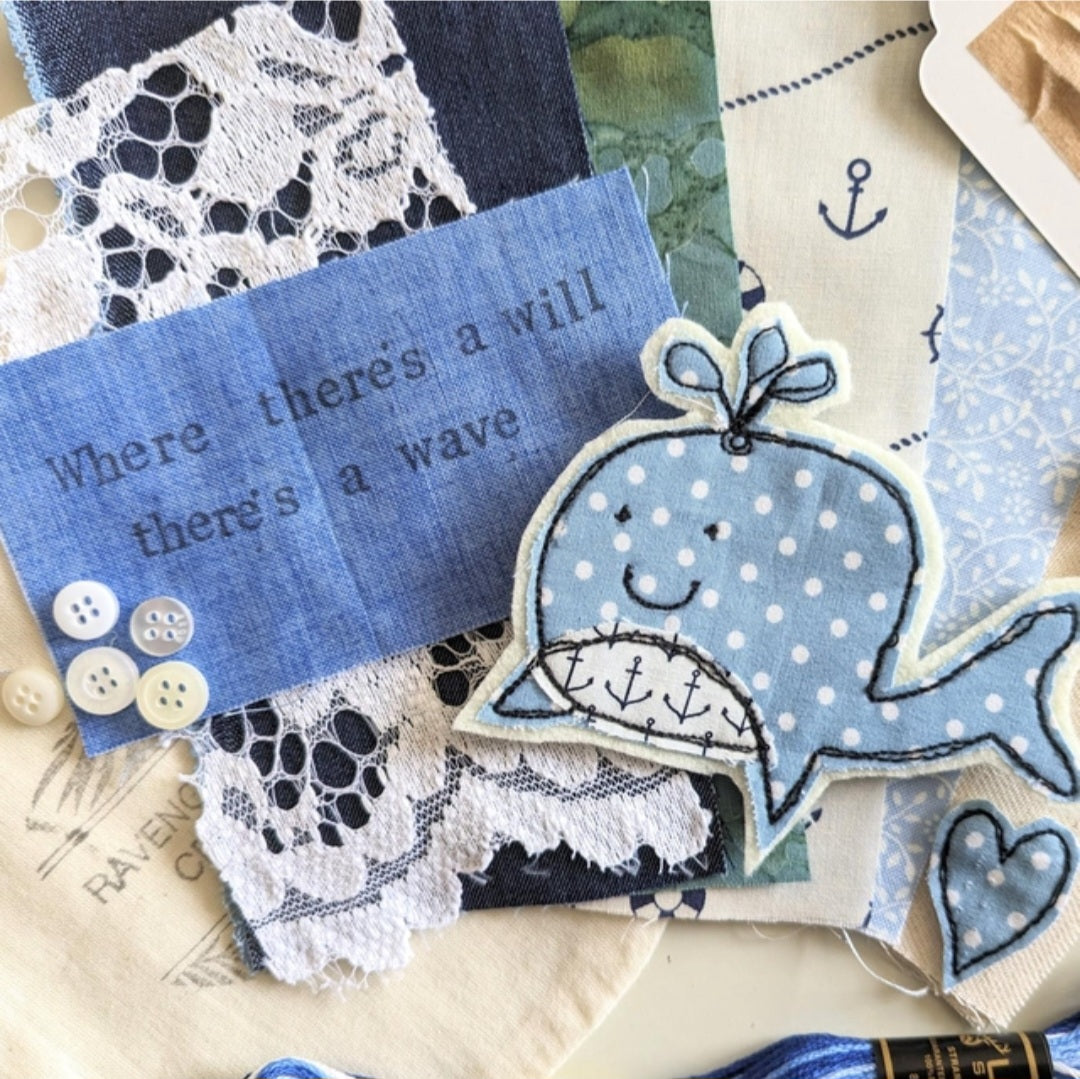 Whale Slow Stitch Kit