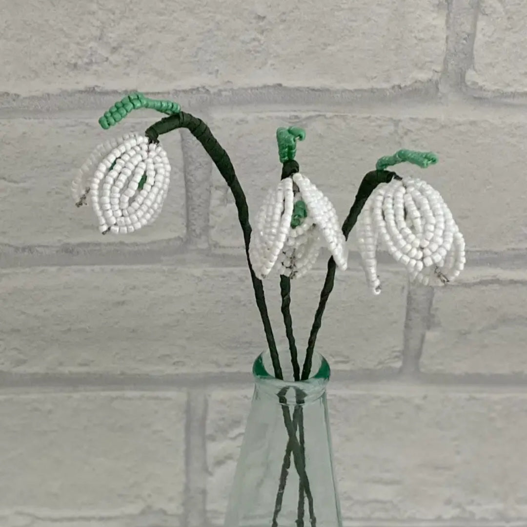 Snowdrop Beaded Flower Kit