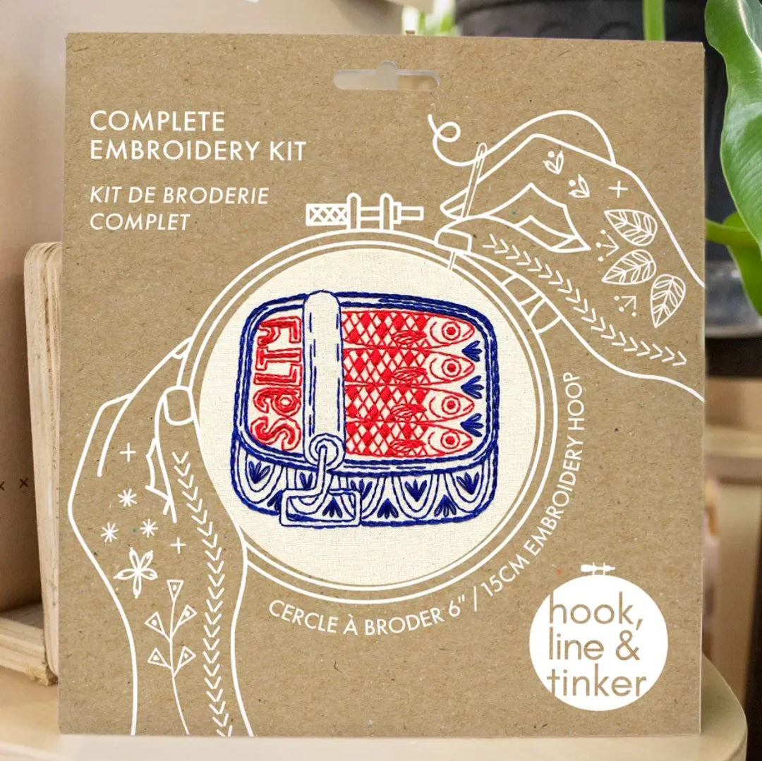 Canned Sardines Embroidery Kit