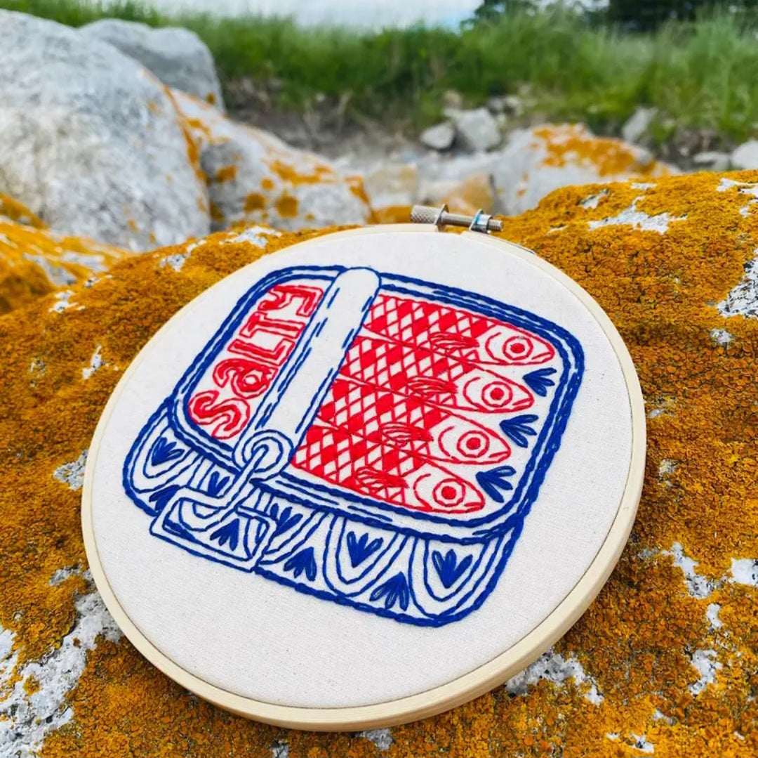 Canned Sardines Embroidery Kit