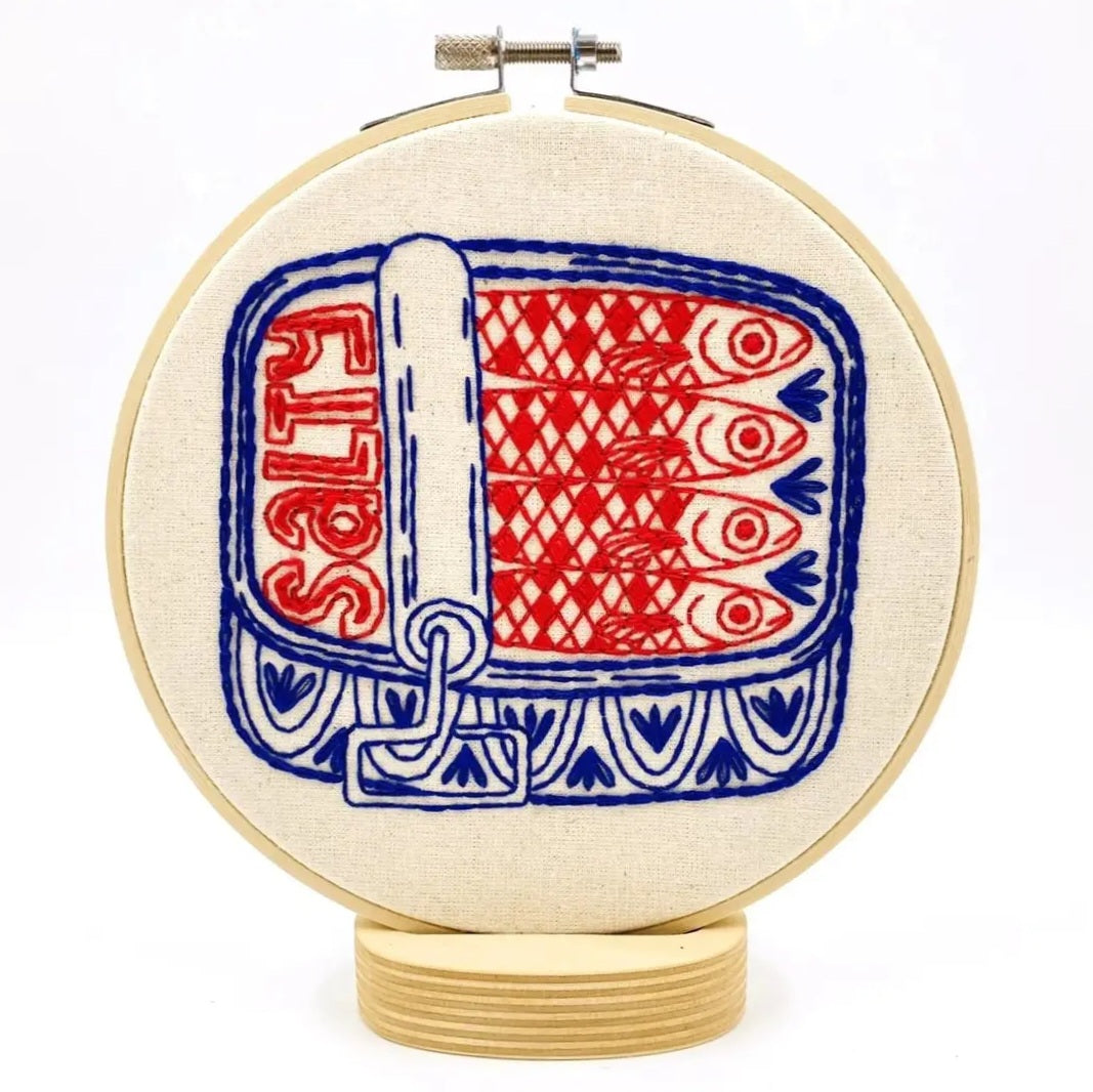 Canned Sardines Embroidery Kit
