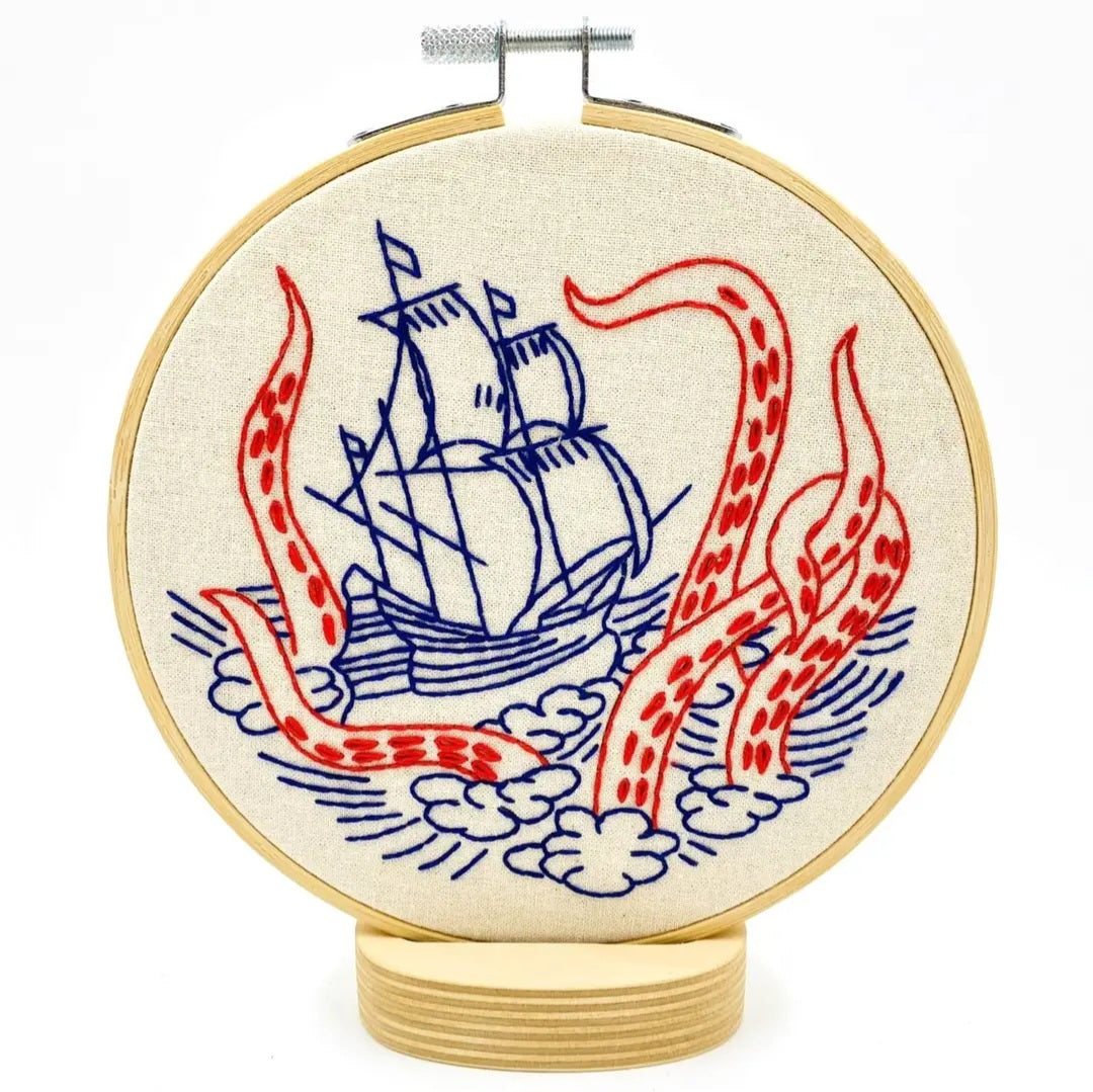 Release the Kraken Embroidery Kit