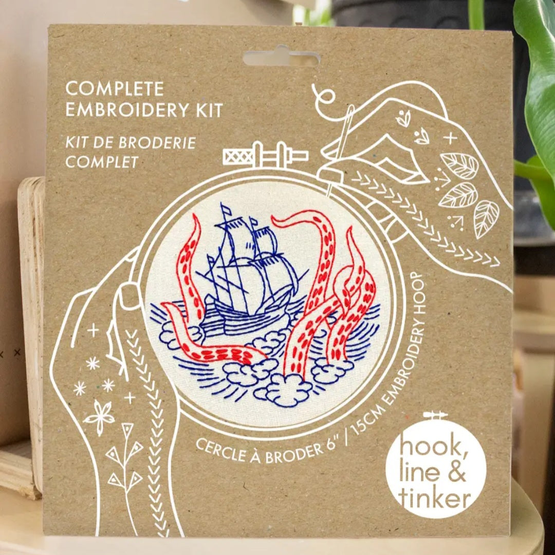 Release the Kraken Embroidery Kit