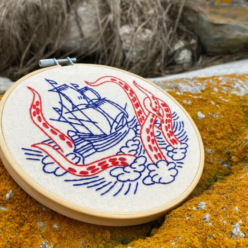 Release the Kraken Embroidery Kit