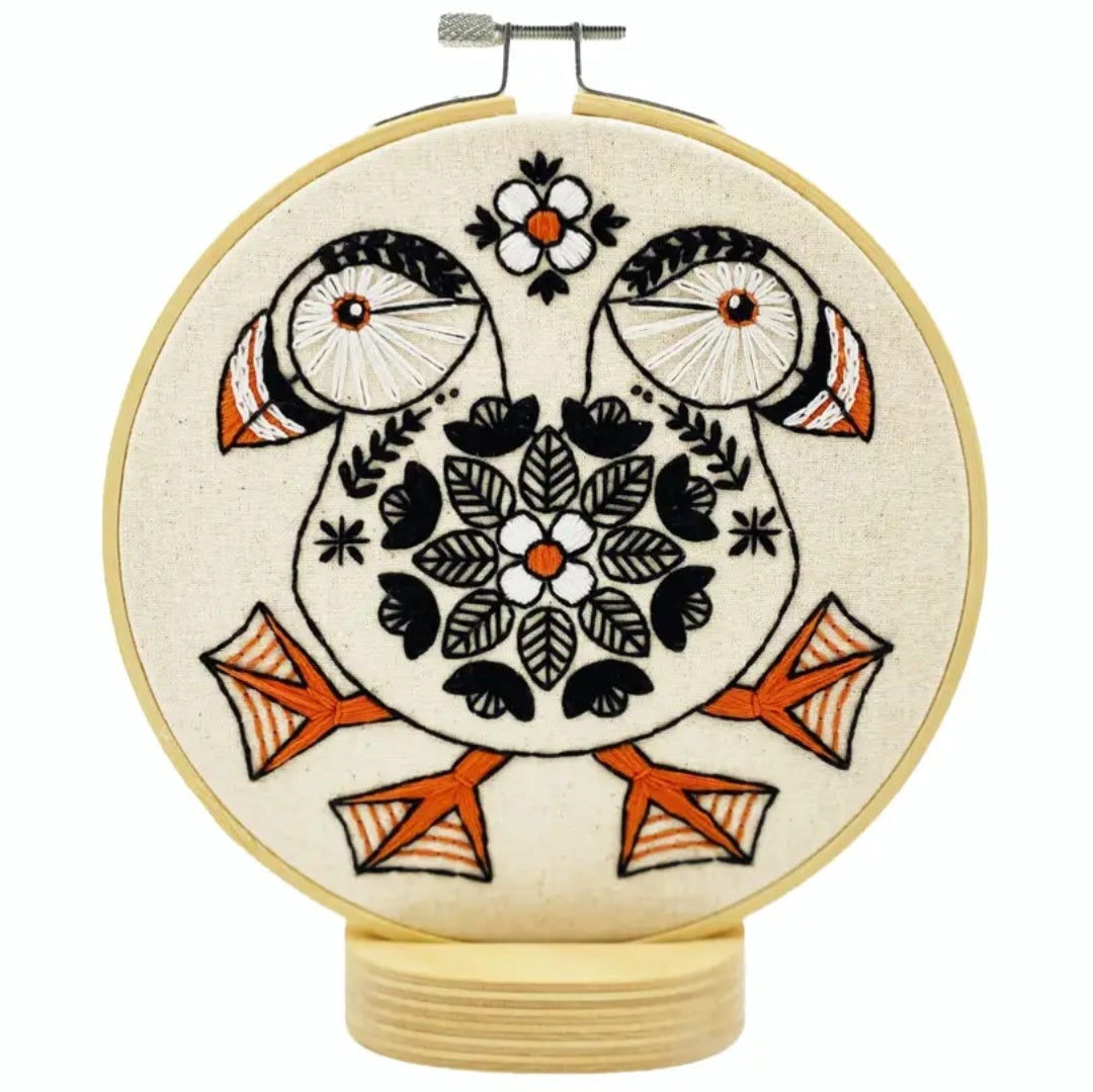 Puffin Embroidery Kit