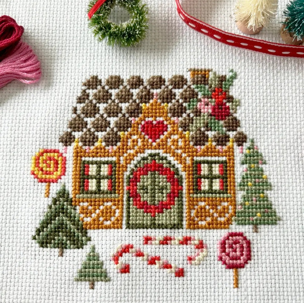 Gingerbread House Cross Stitch Kit