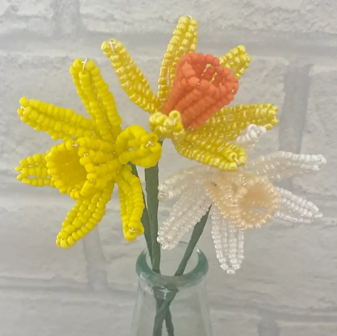 Daffodils Beaded Flower Kit