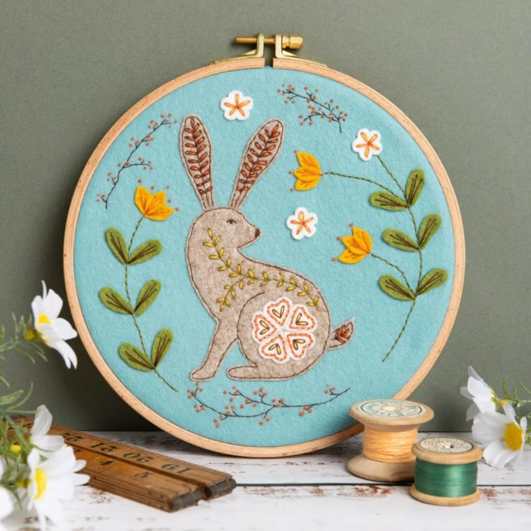 Wild Hare Appliqué Hoop Kit