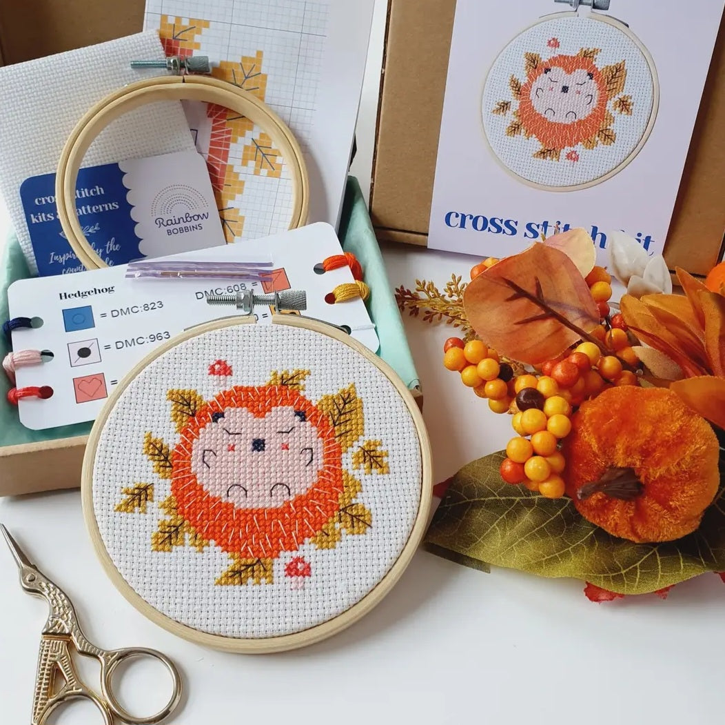 Hedgehog Cross Stitch Kit