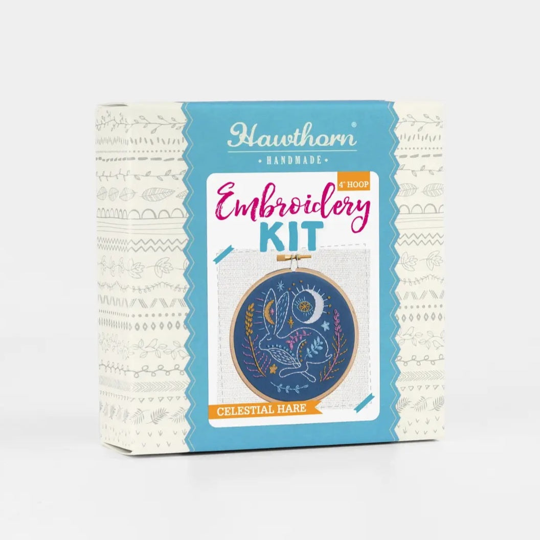 Celestial Hare Embroidery Mini Kit