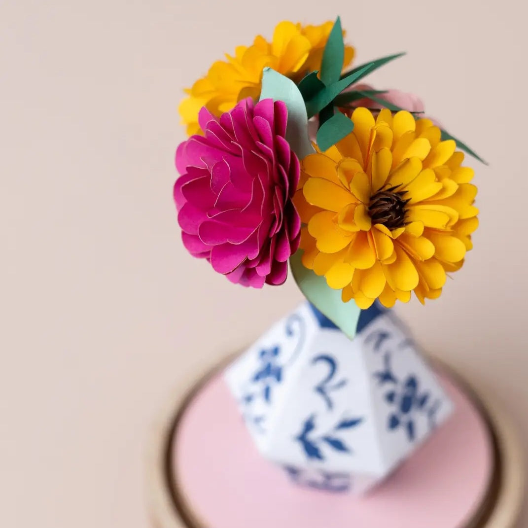 Flowers and Vase Paper Craft Kit