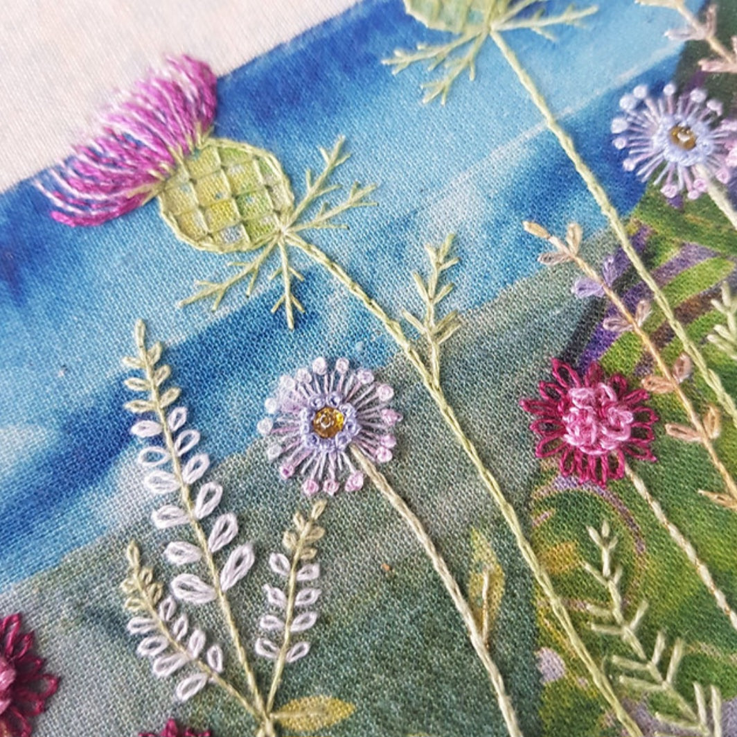 Cornish Coast Embroidery Kit
