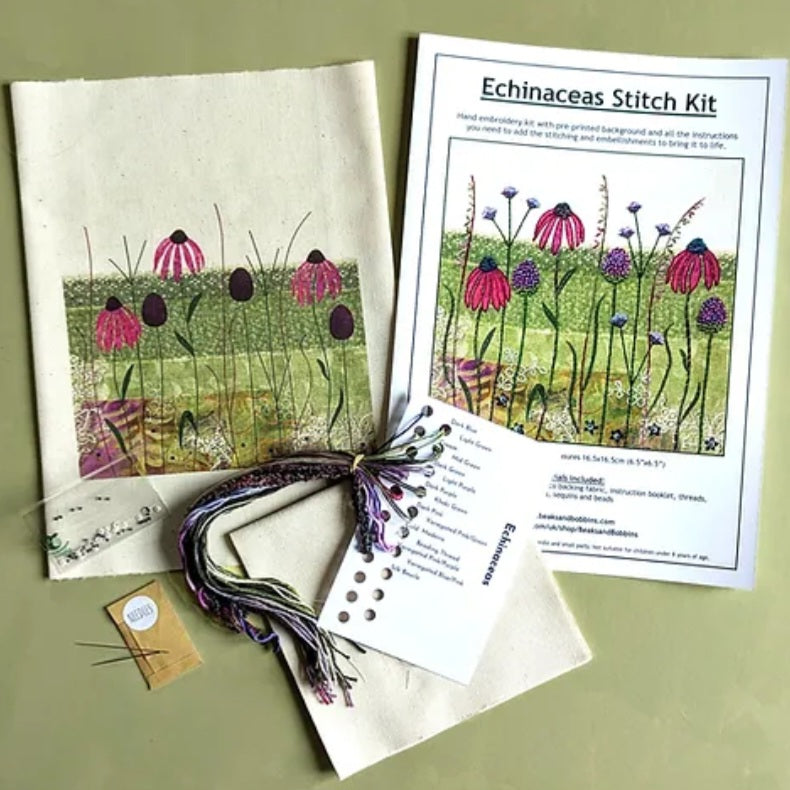 Echinacea Embroidery Kit