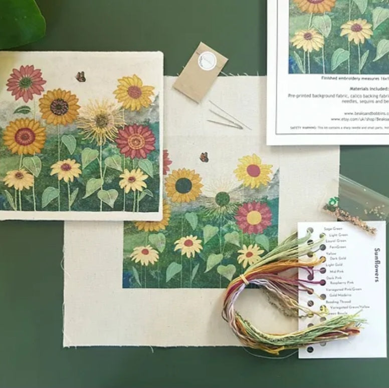 Sunflowers Embroidery Kit