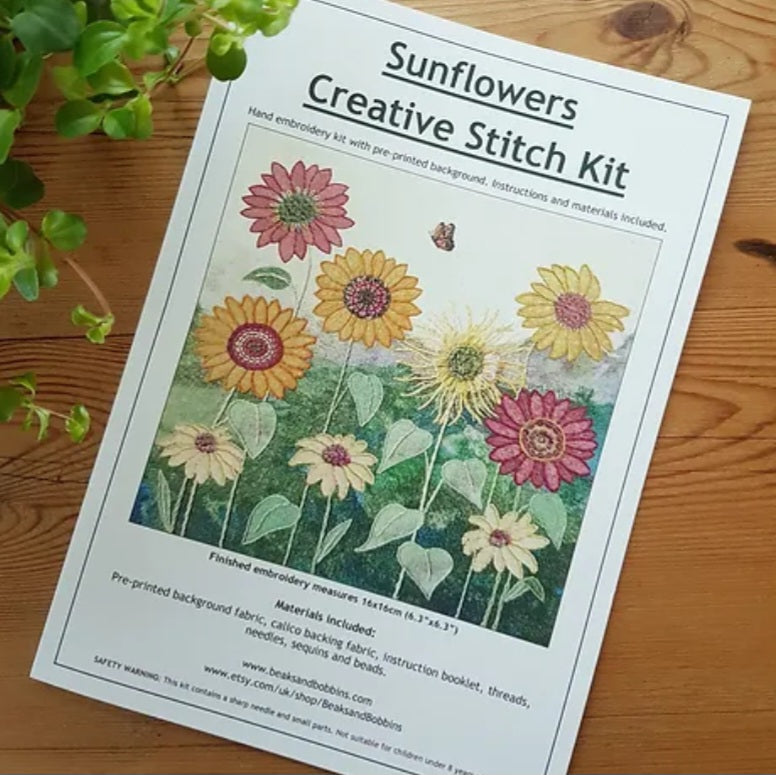 Sunflowers Embroidery Kit