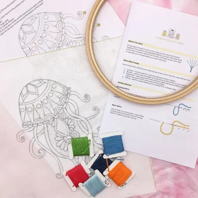 Jellyfish Embroidery Kit