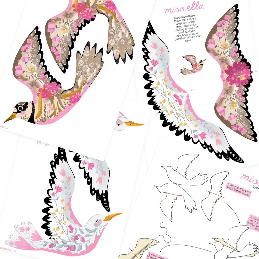 Seagull Bunting Paper Kit
