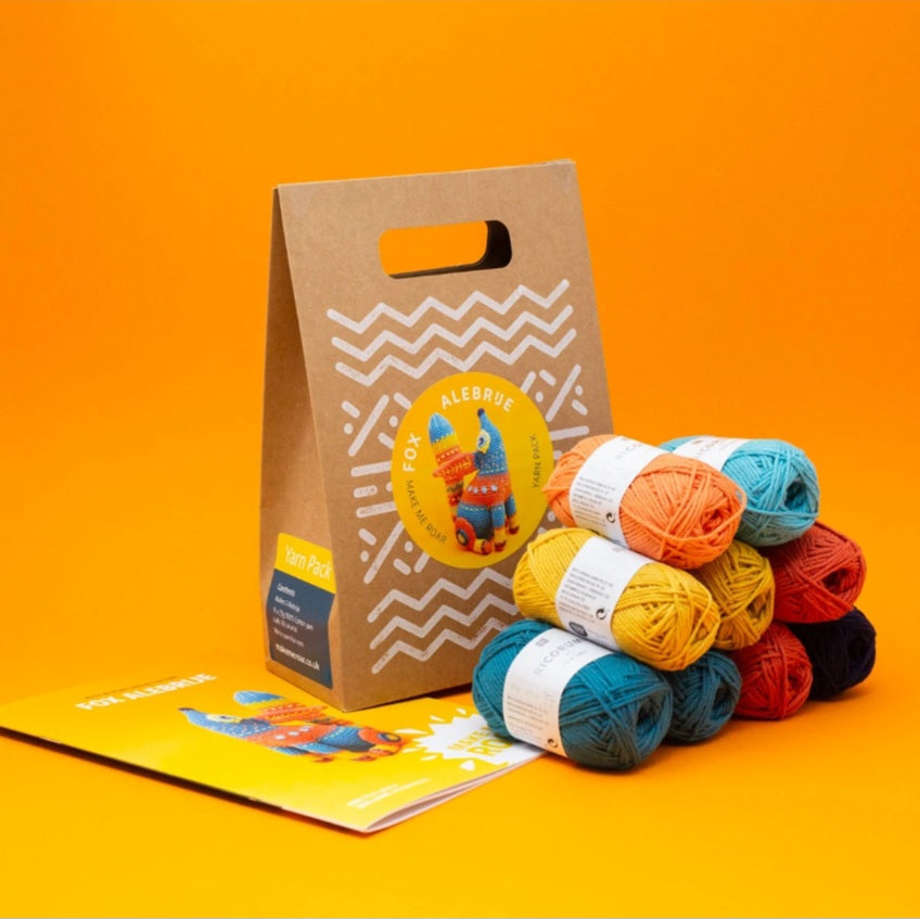 Fox Alebrije Crochet Yarn Pack