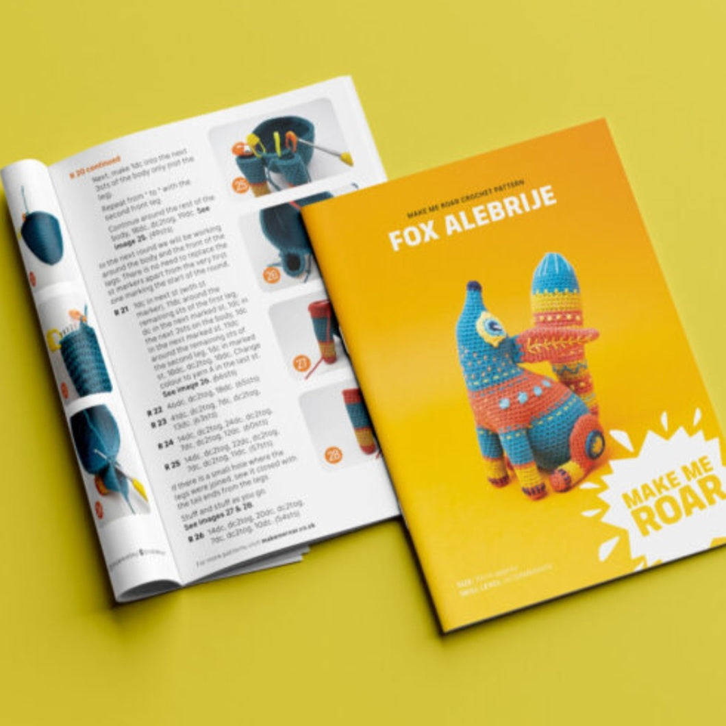 Fox Alebrije Crochet Yarn Pack