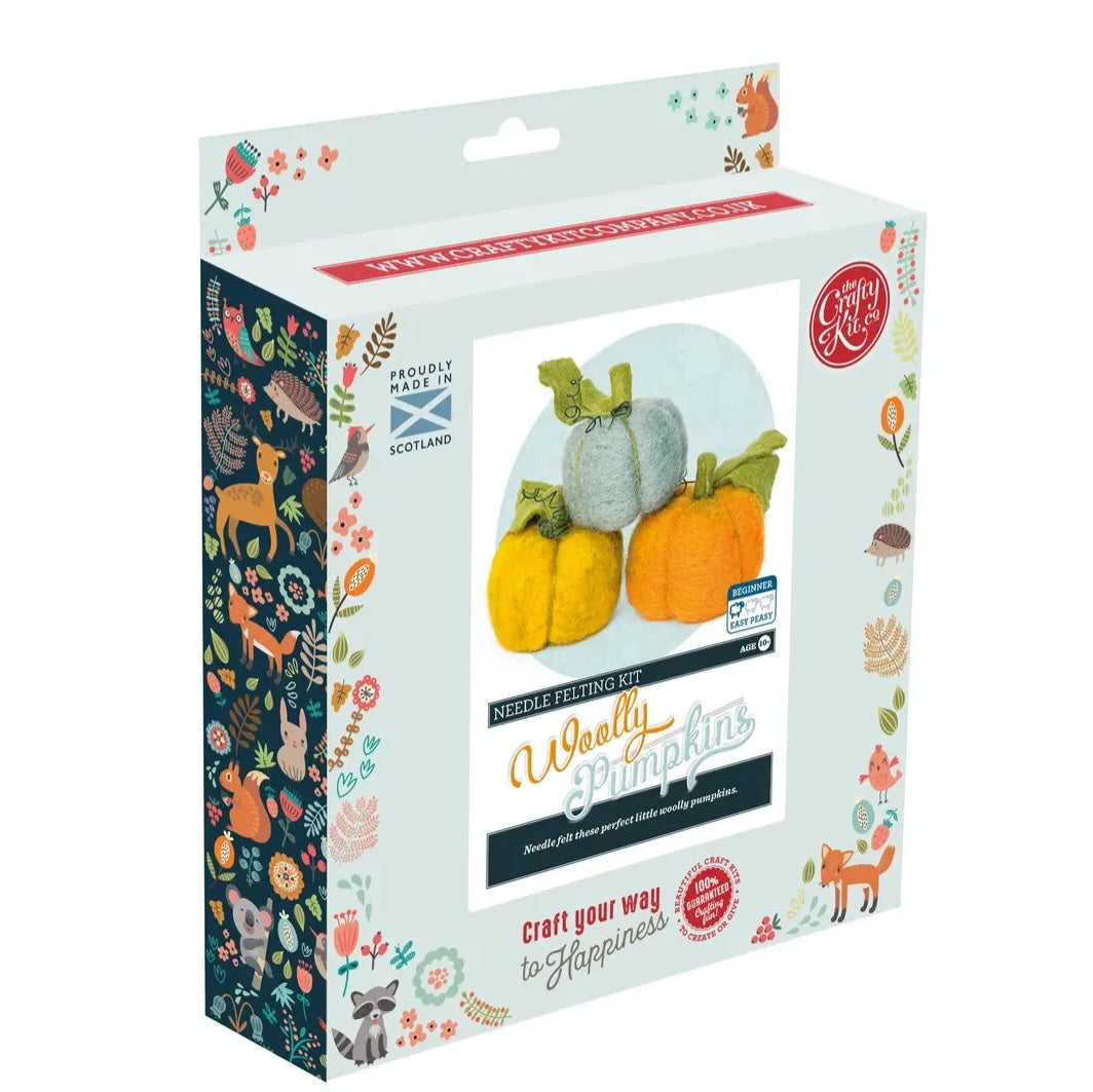 Woolly Pumpkins Needle Felting Kit