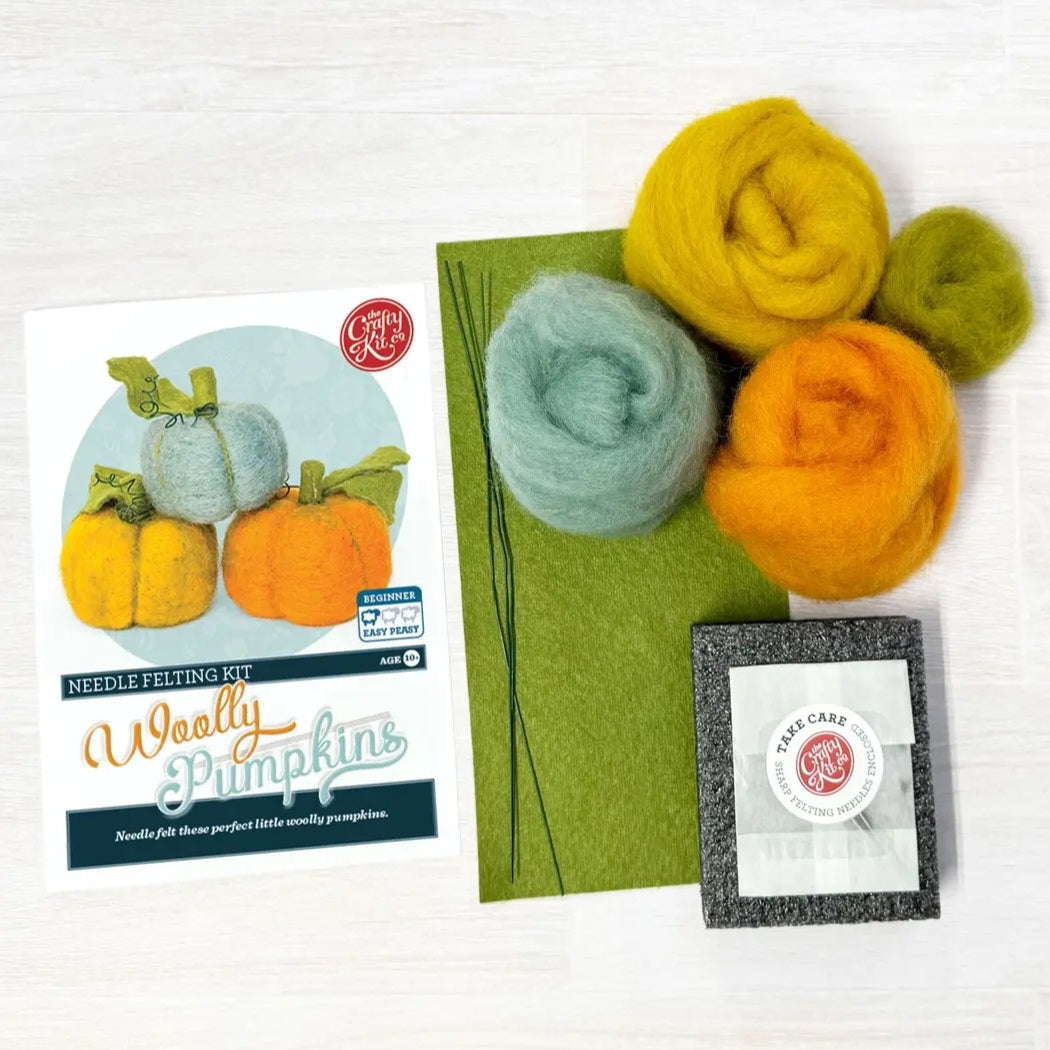 Woolly Pumpkins Needle Felting Kit