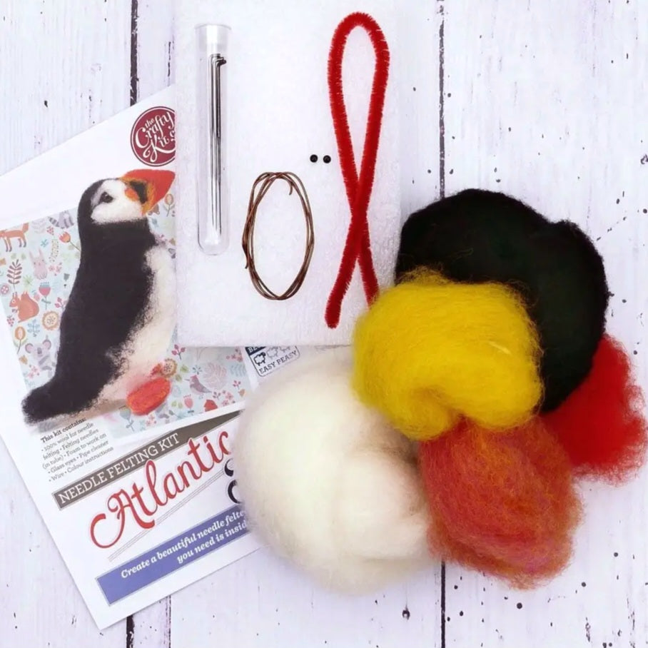 Atlantic Puffin Needle Felting Kit
