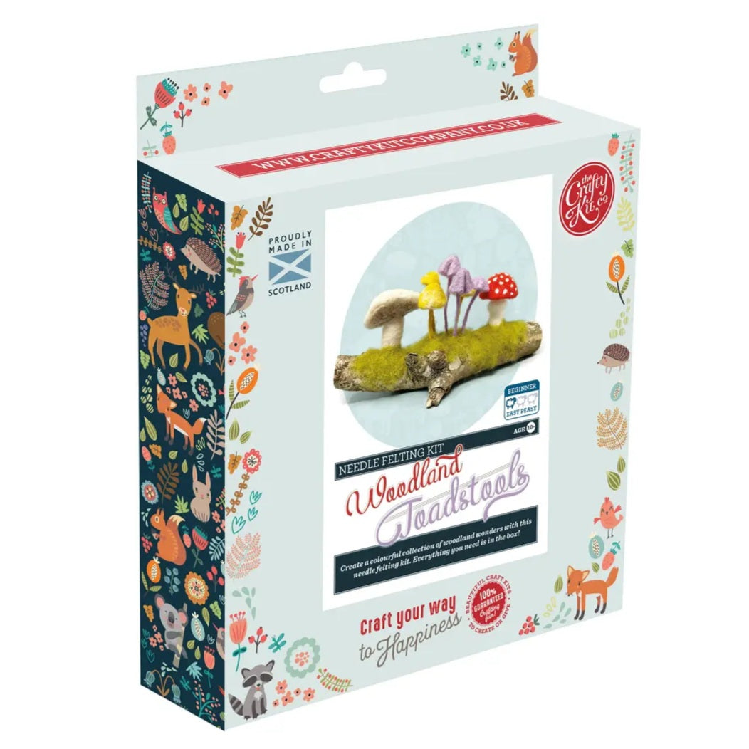Woodland Toadstools Needle Felting Kit