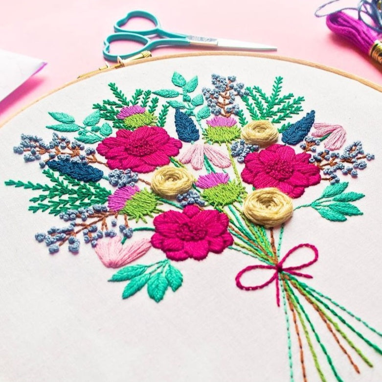 Winter Bouquet Embroidery Kit