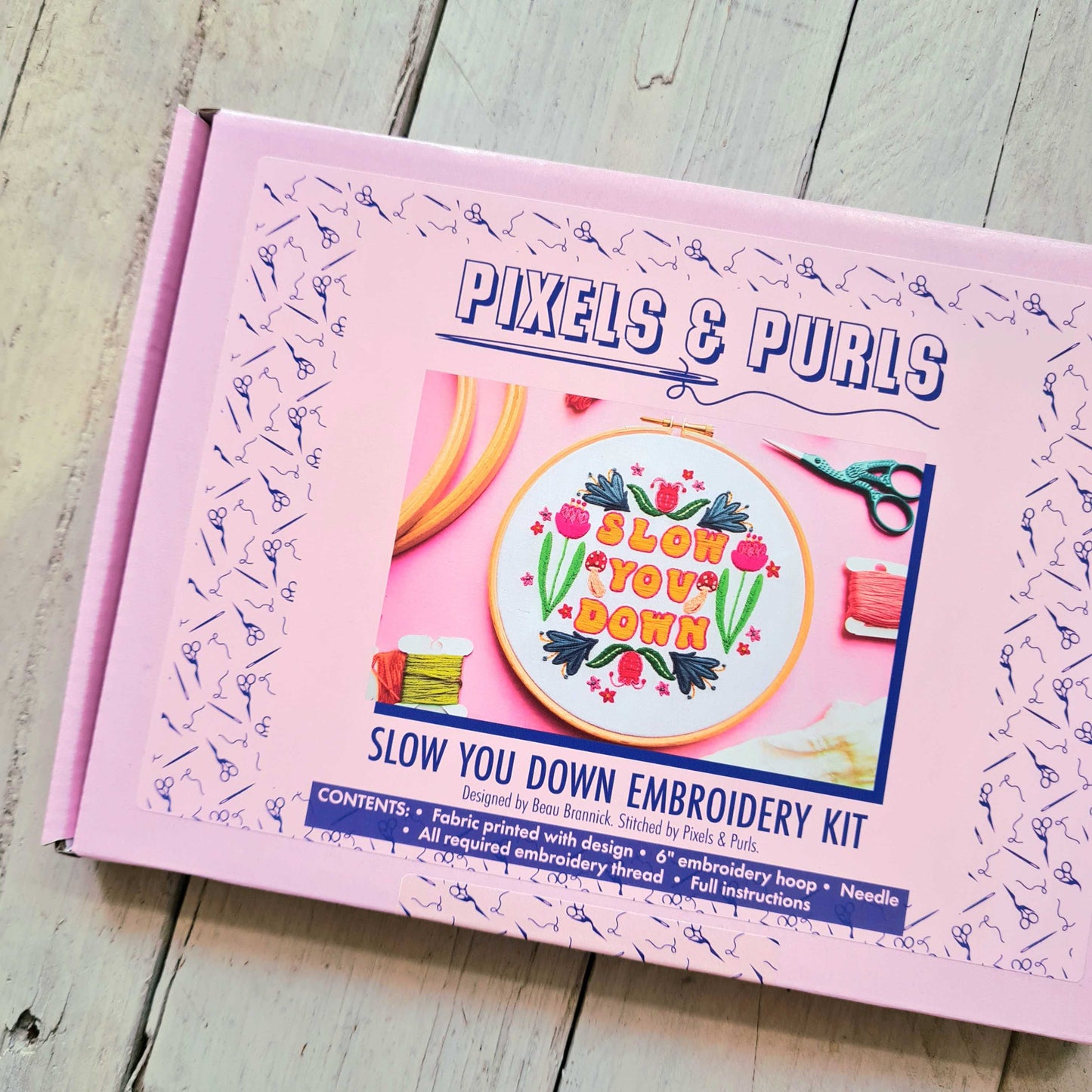 Slow You Down Embroidery Kit
