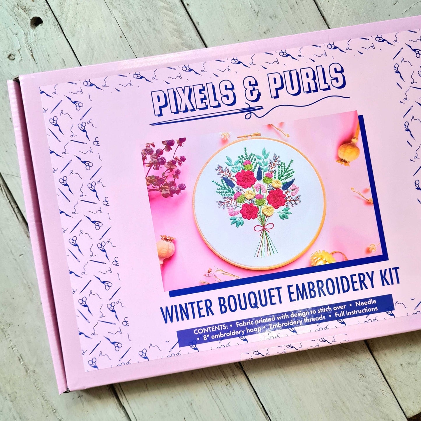 Winter Bouquet Embroidery Kit
