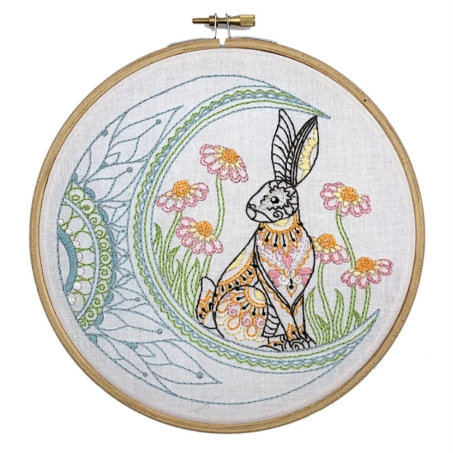 Celestial Hare Embroidery Kit