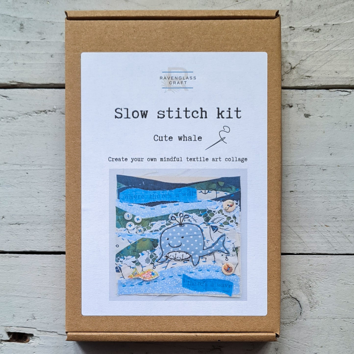 Whale Slow Stitch Kit