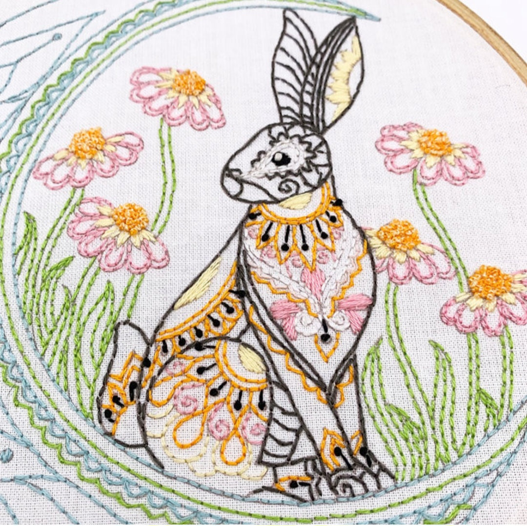 Celestial Hare Embroidery Kit