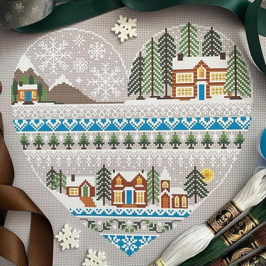 Heart of Winter Cross Stitch Kit