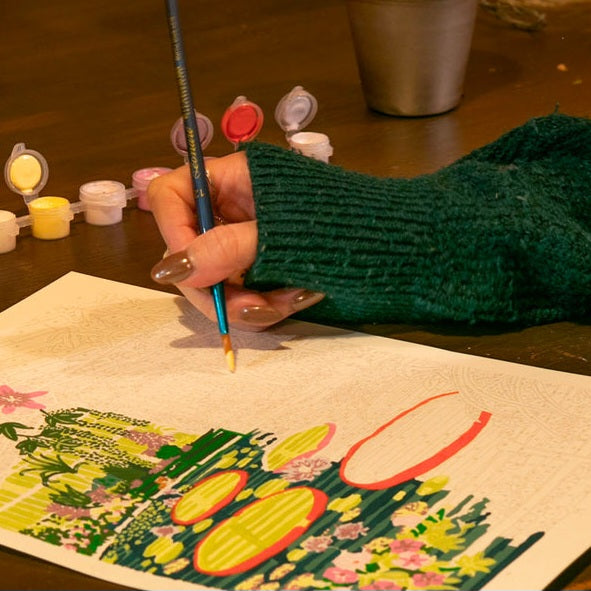 Waterlily Glasshouse Paint by Numbers Kit