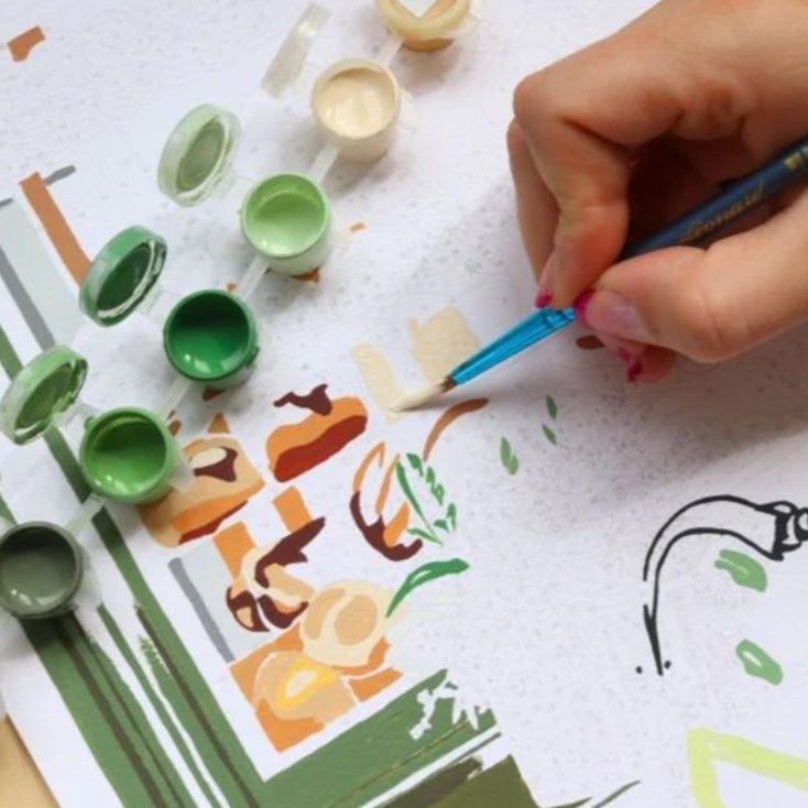 Parisian Bakery Paint by Numbers Kit
