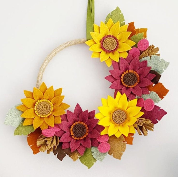 Rustic Sunflower Wreath Craft Kit