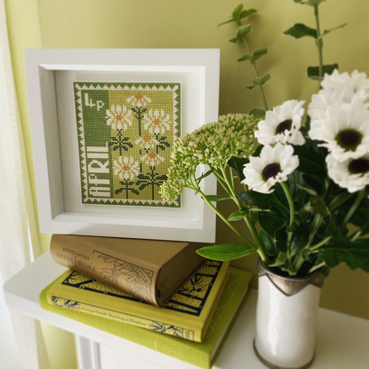 April Birth Month Stamp Cross Stitch Kit